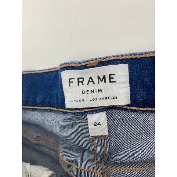 Frame Denim Jeans Le Skinny de Jeanne Skinny Jeans Stretch Blue - Size 24 - Picture 10 of 13
